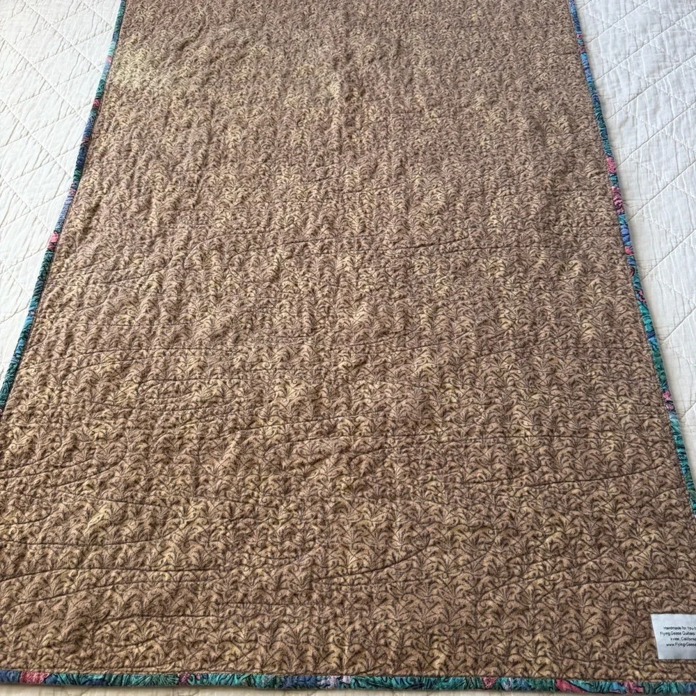 Ocean Quilt 30x40 Wall Hanging Coastal Fish Handmade CA